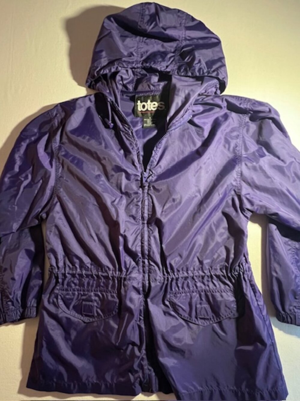 TOTES Purple rain‎ proof windbreaker vibrant jacket vintage Women's SMALL